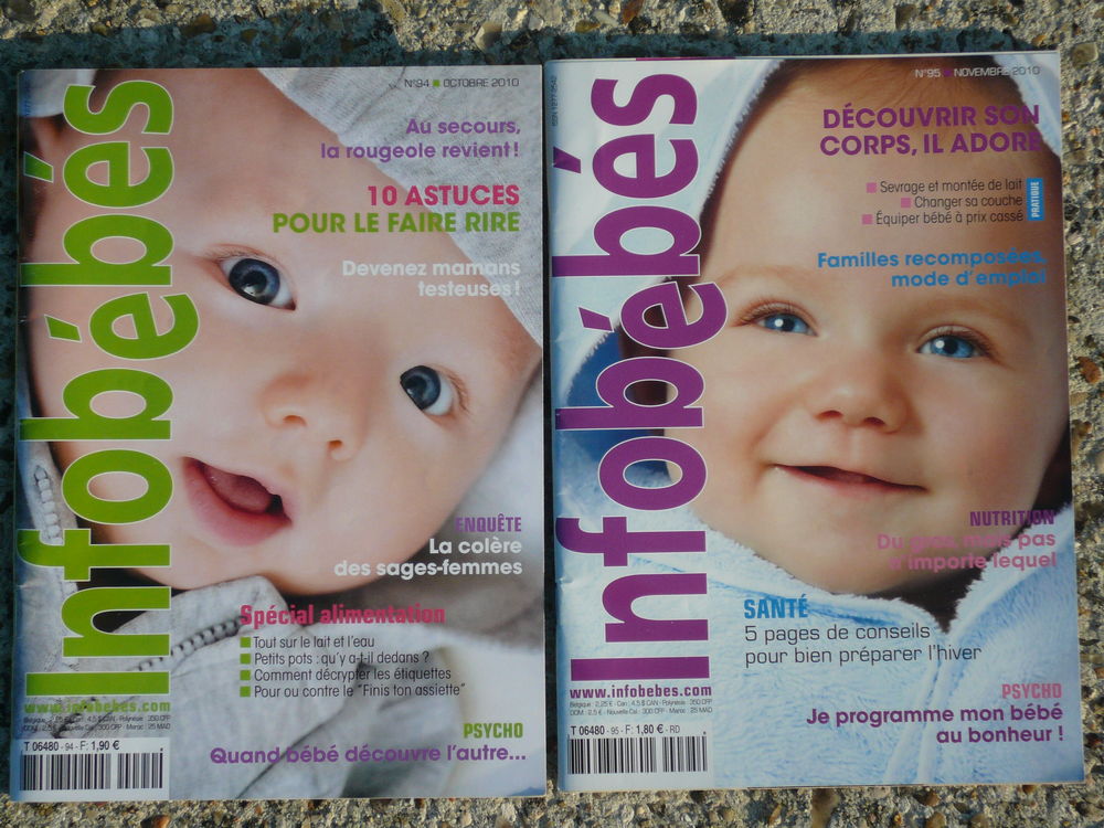 Lot de 2 revues " Infob&eacute;b&eacute;s " Livres et BD