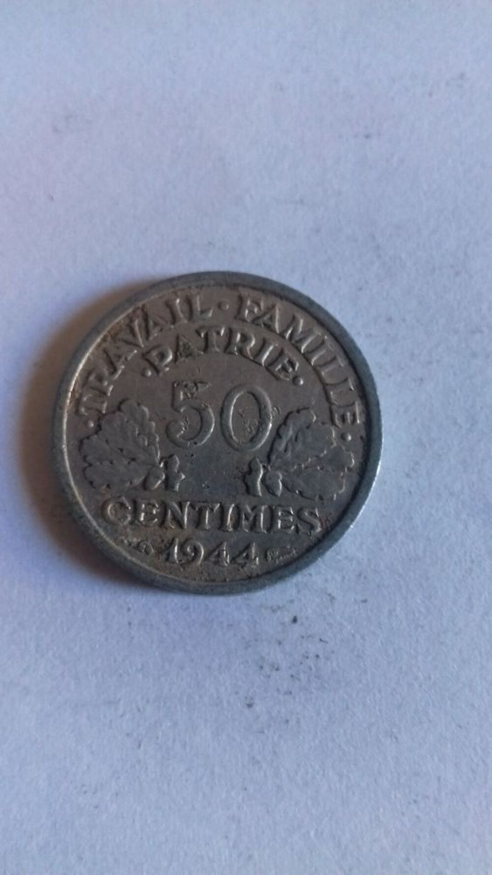 Pi&egrave;ce de 50c 1944 Etat Fran&ccedil;ais 
