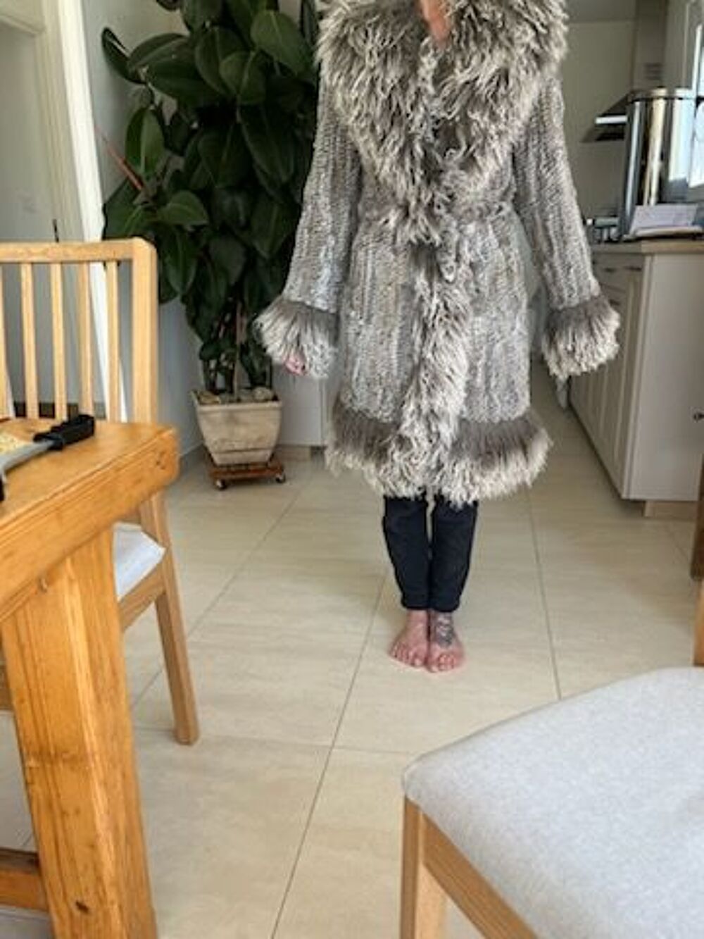 Manteau femme fourrure Vêtements