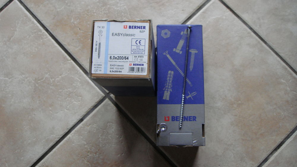 boite de 100 vis 6x200 berner Bricolage