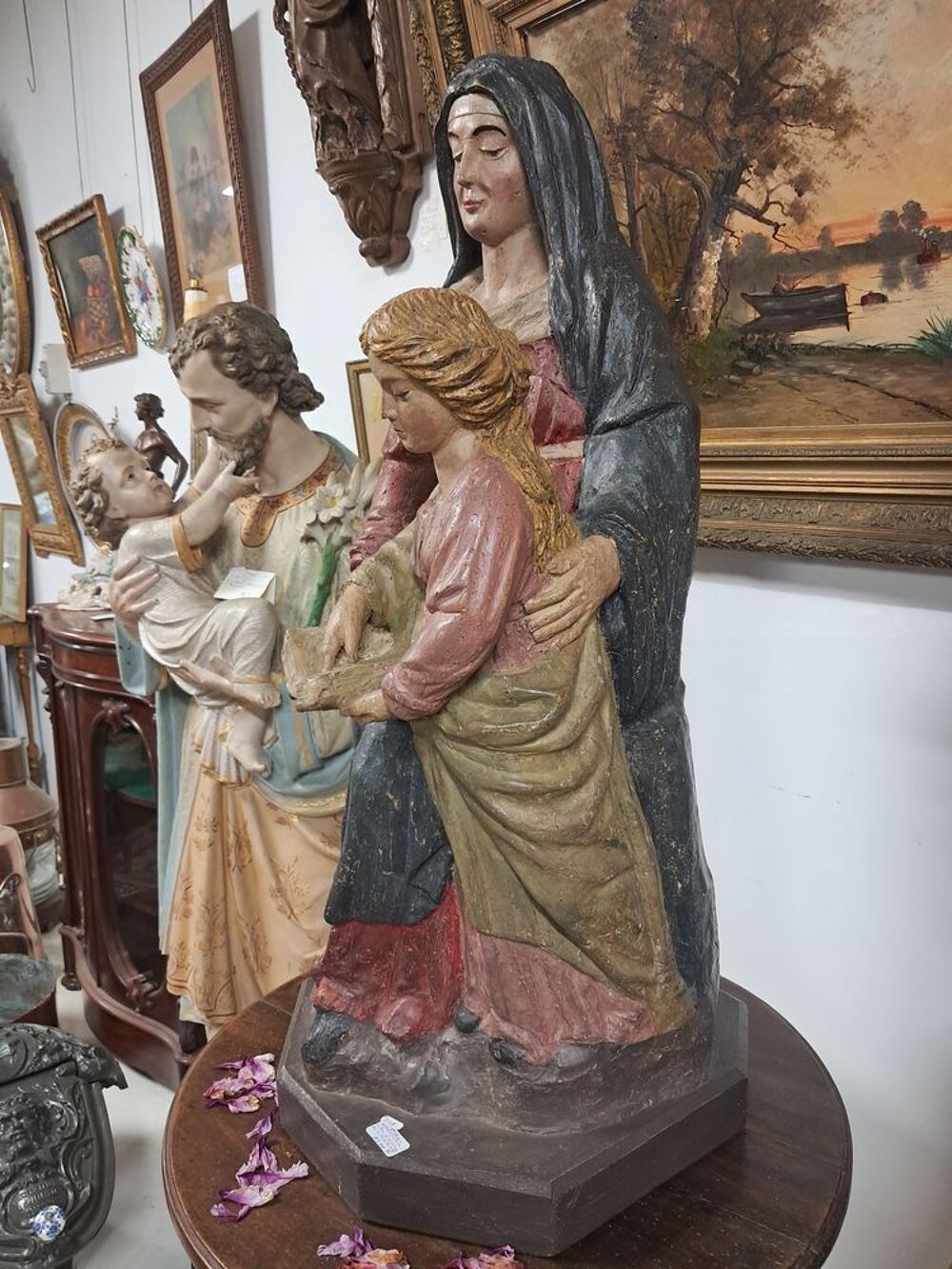 Statue, sculpture ancienne religieuse Décoration