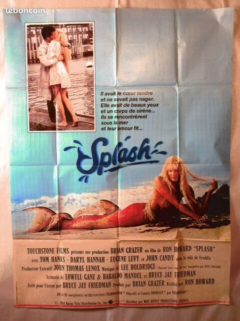 affiche de cin�ma originale  SPLASH  120x160 cm 18 Curtafond (01)