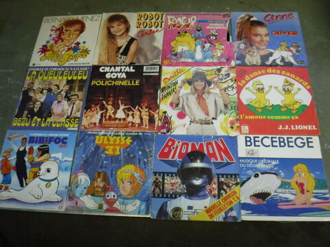 12 Disques vinyles 45T - G�n�rique / enfants 0 Villeneuve-le-Roi (94)