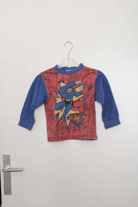 Haut de pyjama, garçon, SUPERMAN, Bleu, 4 ans (102 cm) TBE 1 Bagnolet (93)