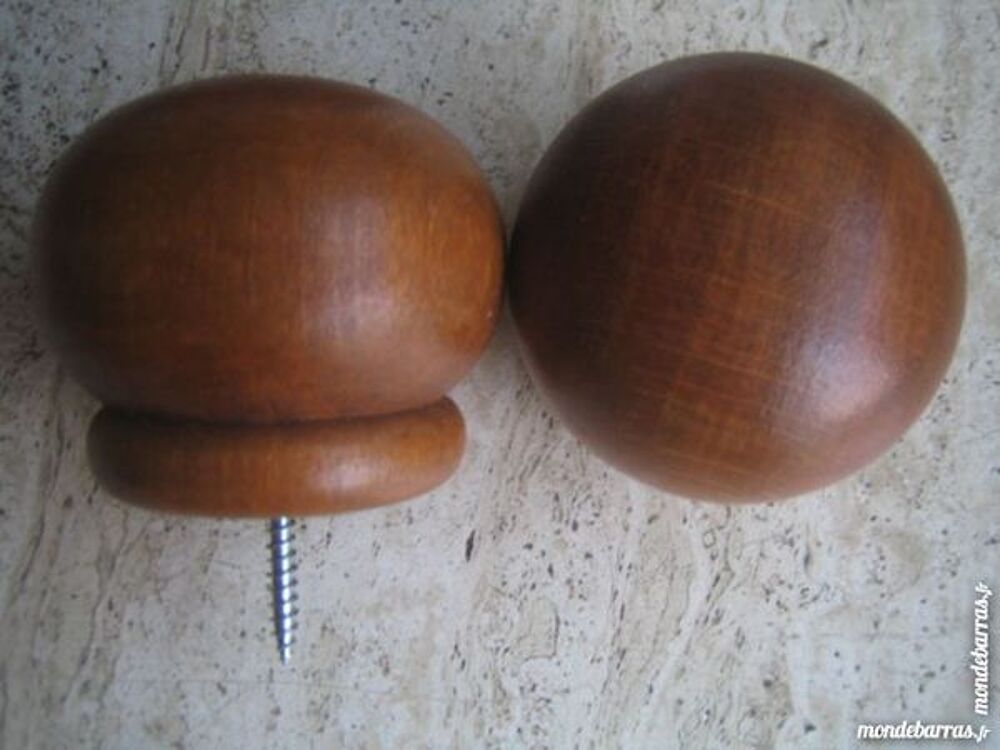 Embouts en bois pour tringle de diam&egrave;tre de 35mm Décoration