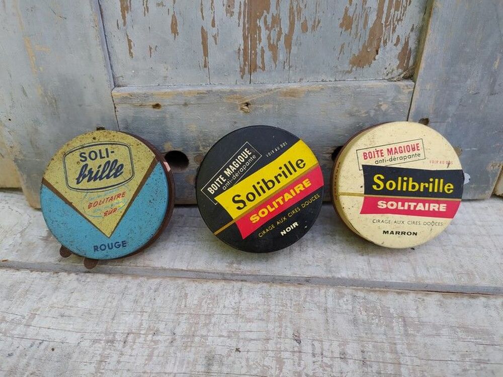 Anciennes Boites Publicitaires Cirage Solibrille 