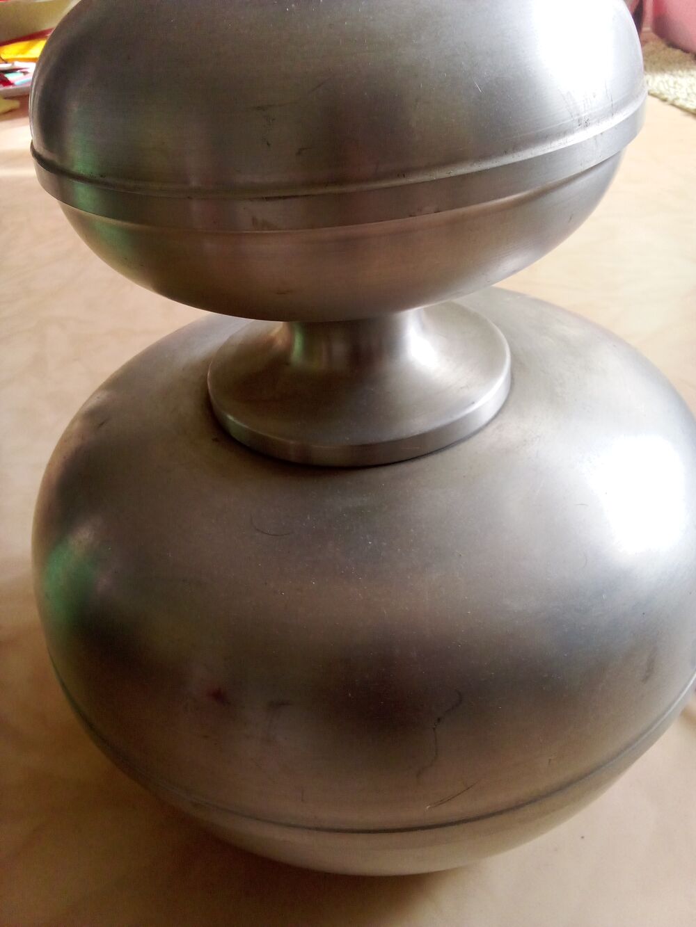 Lampe authentique ann&eacute;e 70/60 acier 90 cm de hauteur Décoration
