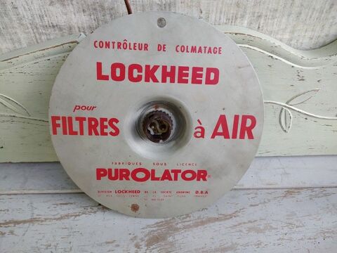 Lampe Publicitaire Garage Automobile Lockheed Purolator 1 Loches (37)