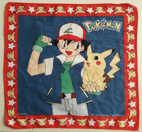 Mouchoir Pokémon Pikachu 10 Limoges (87)