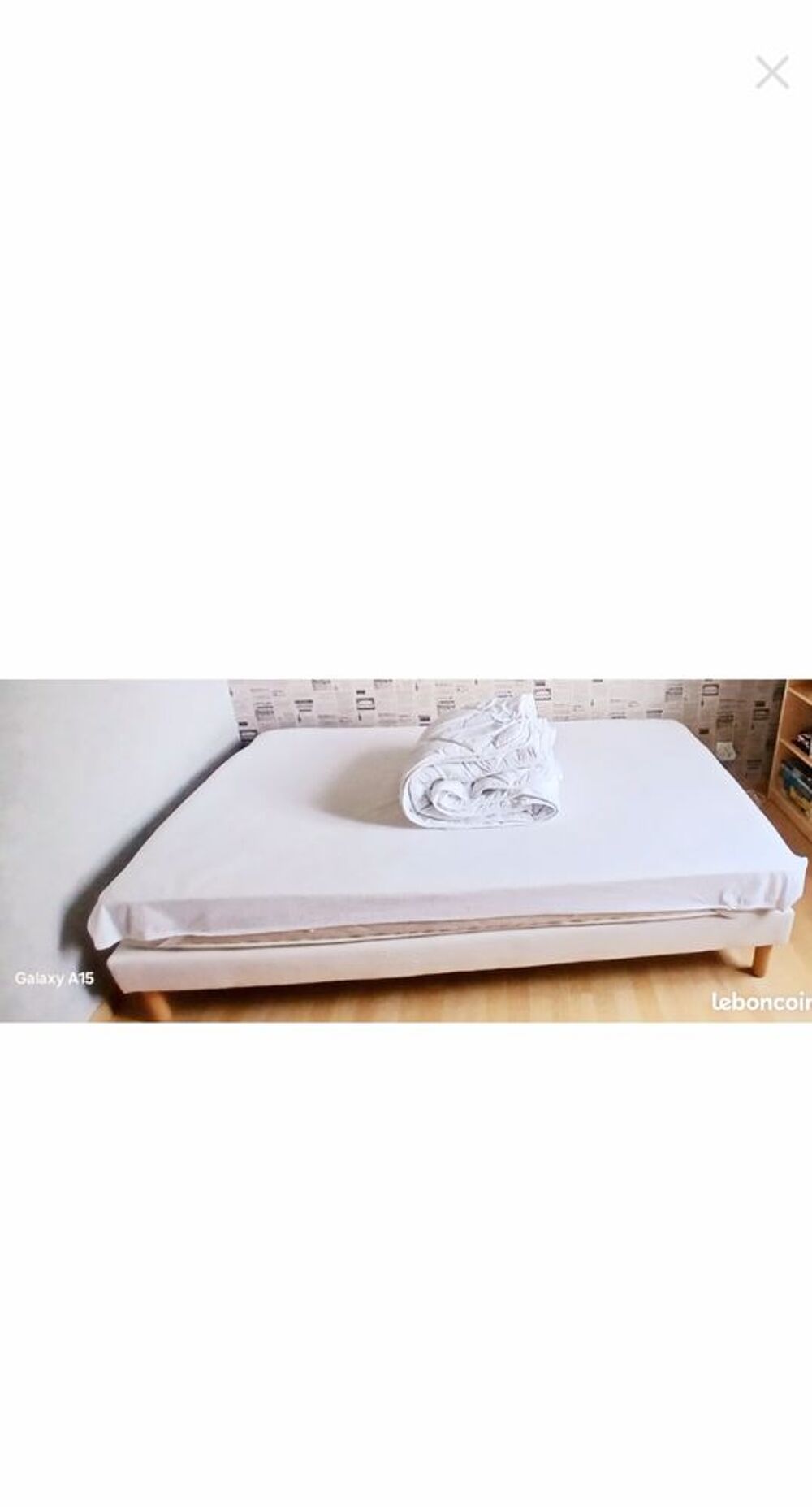 Sommier+matelas 120&times;90 Meubles