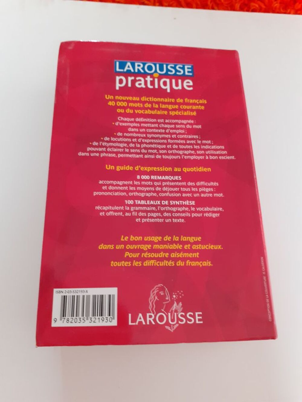 Dictionnaire Larousse du Fran&ccedil;ais au quotidien Livres et BD