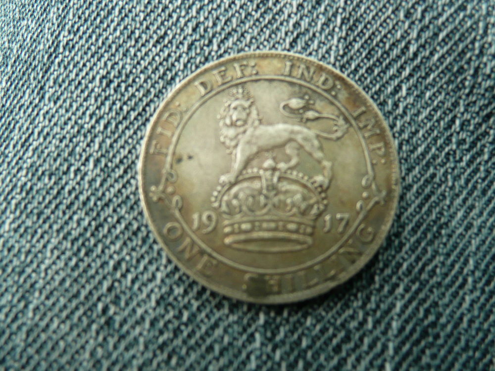 Pi&egrave;ce argent One Shilling 1917 