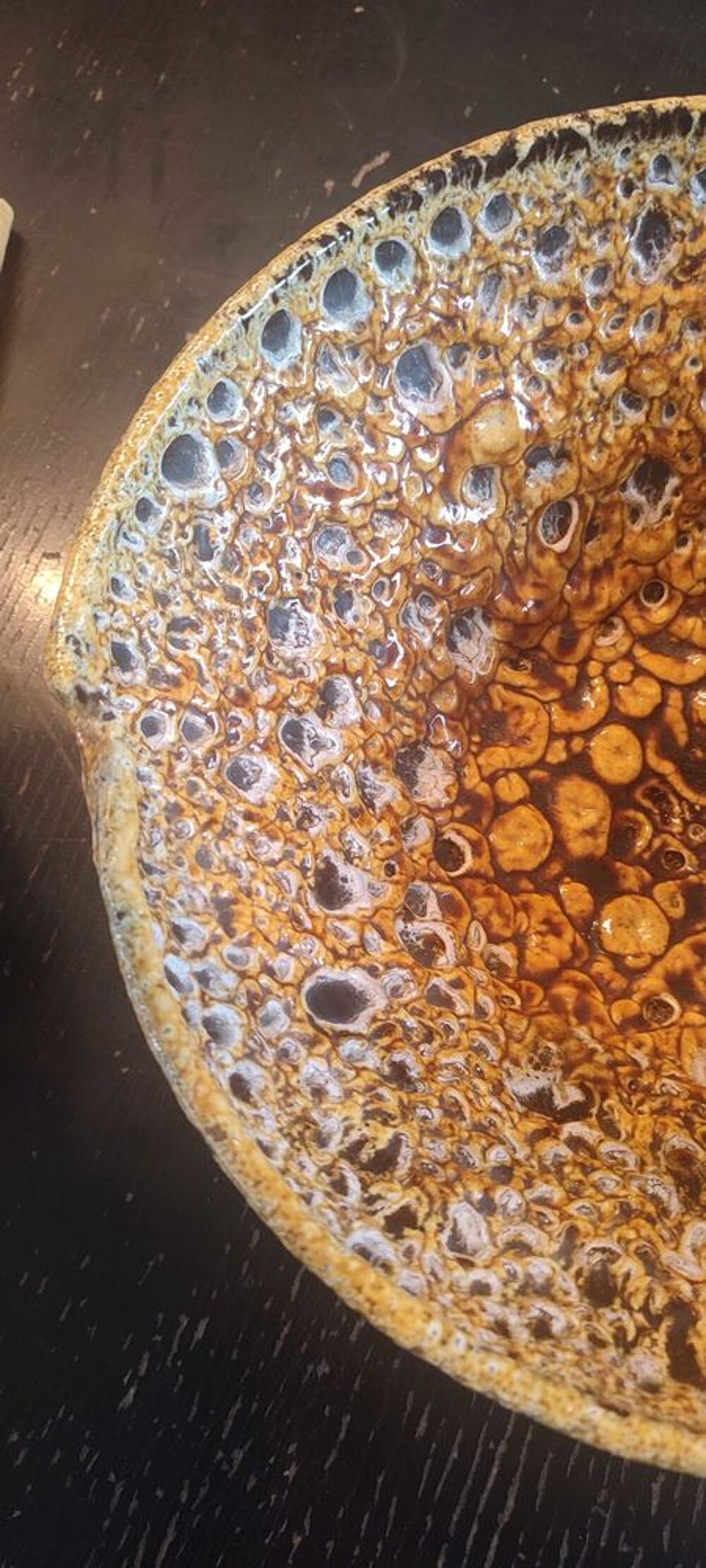 Grande Coupe "Fat Lava" Volcanique Pi&egrave;ce de Caract&egrave;re (1960/70) 