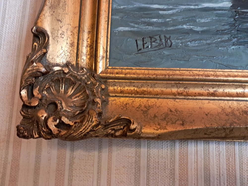 Tableau peinture sur toile sign&eacute;e LE BARS Décoration