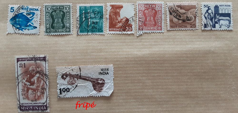 8 timbres &agrave; collection INDE 