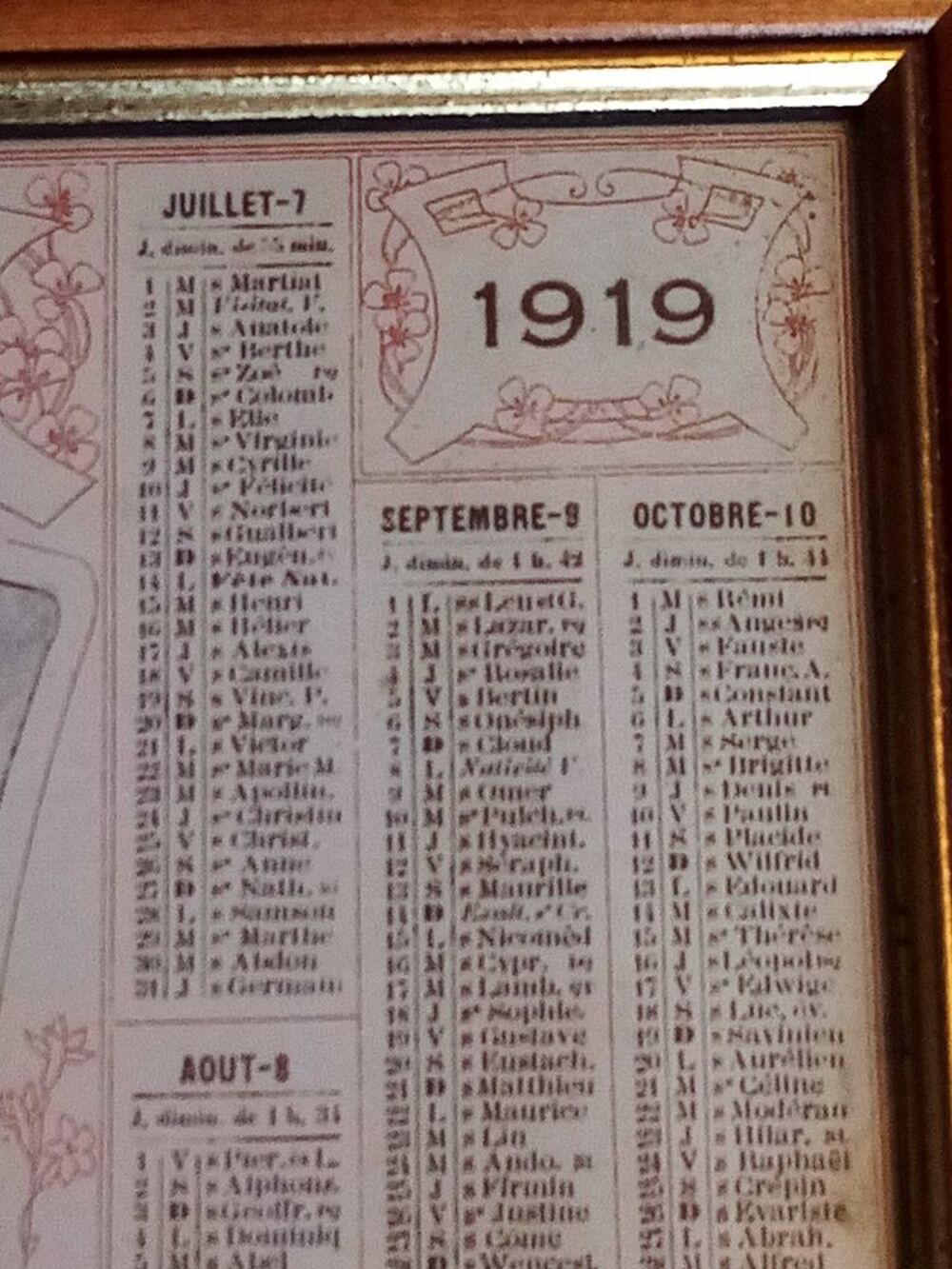 Almanach 1919 des postes et des t&eacute;l&eacute;graphes Décoration