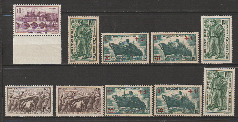 TIMBRES NEUFS** ANNEE 1941
