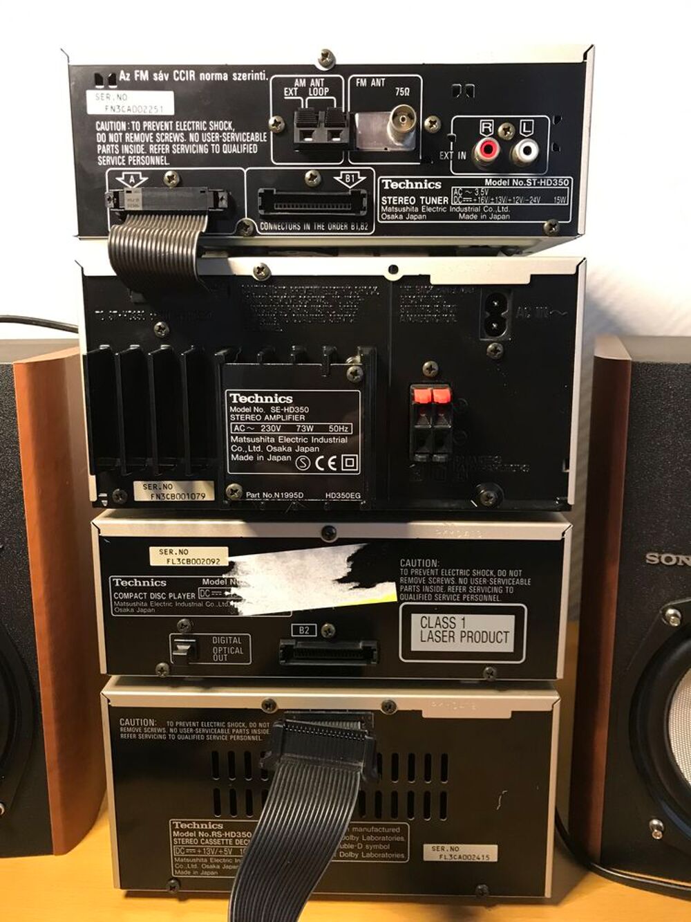 mini cha&icirc;ne hi-fi vintage Technics Audio et hifi