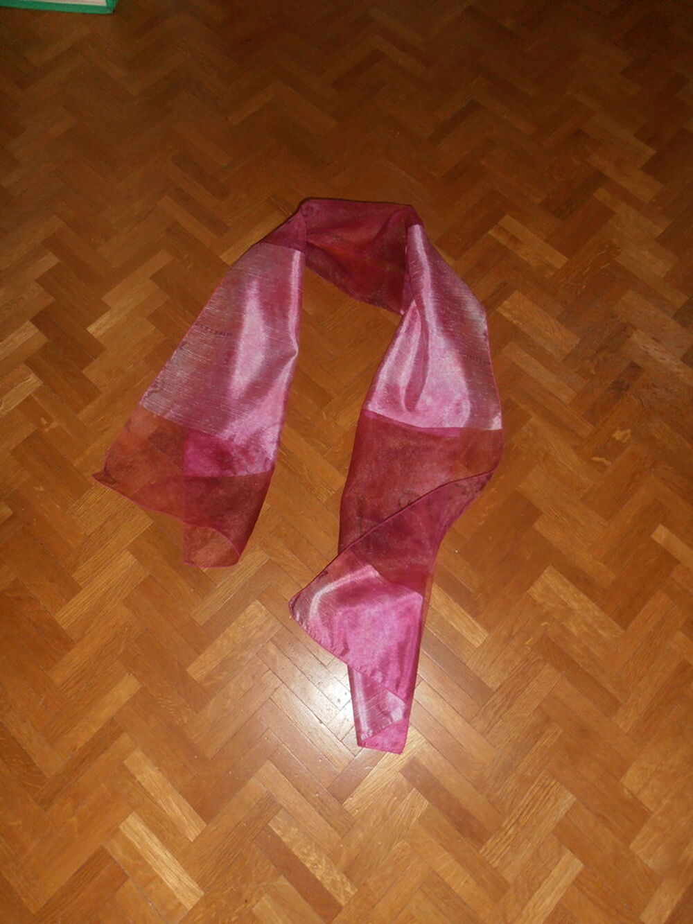 Echarpe rose satin voile 4 (79) Vêtements