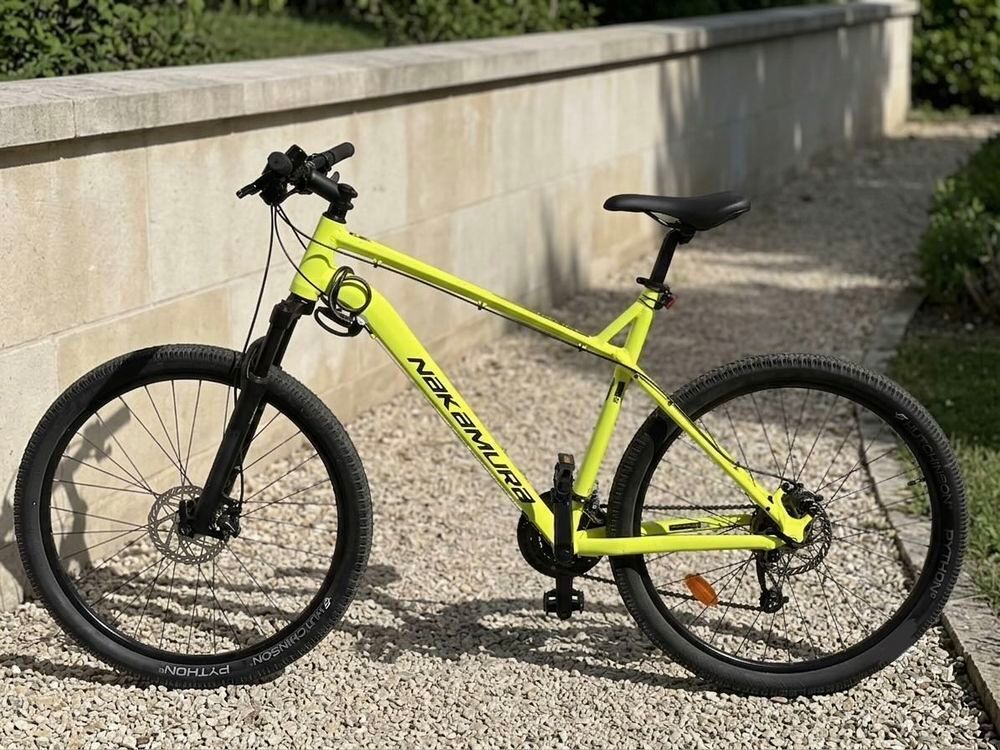 VTT Nakamura Summit700 jaune fluo XL €" excellent &eacute;tat, tr&egrave;s peu roul&eacute; Vélos