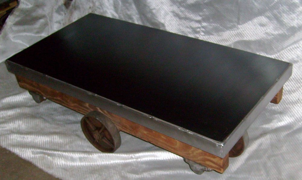 Table basse chariot industriel Meubles