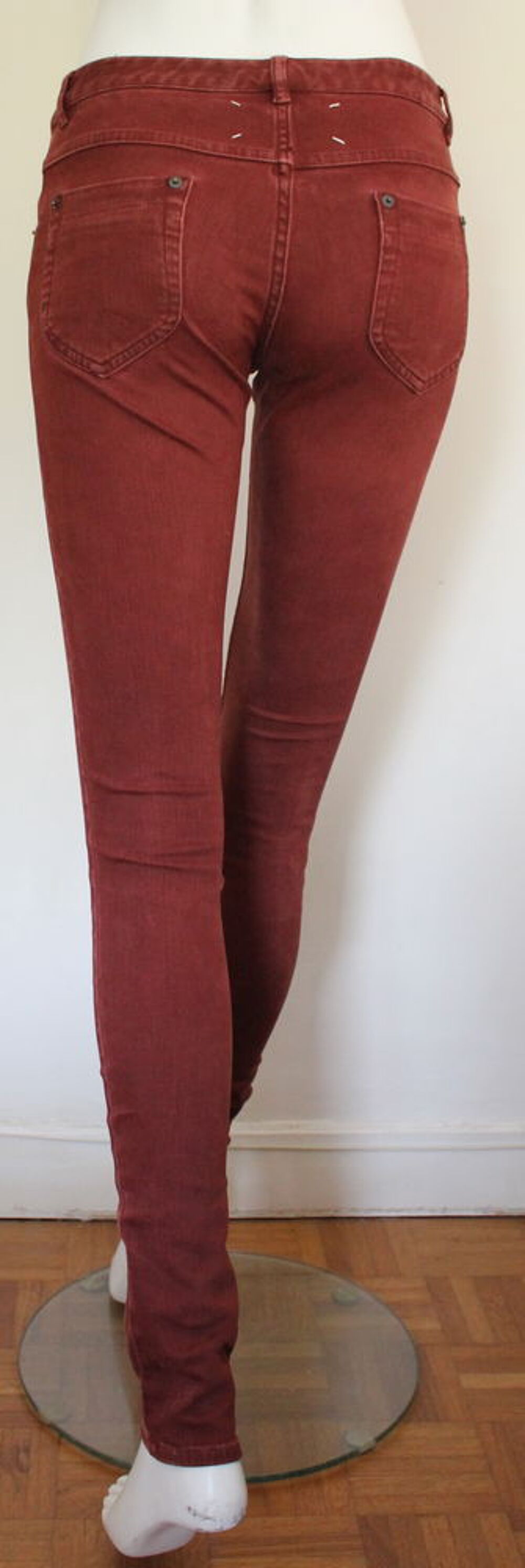 Jeans slim terracotta MARGIELLA T.36 Vêtements