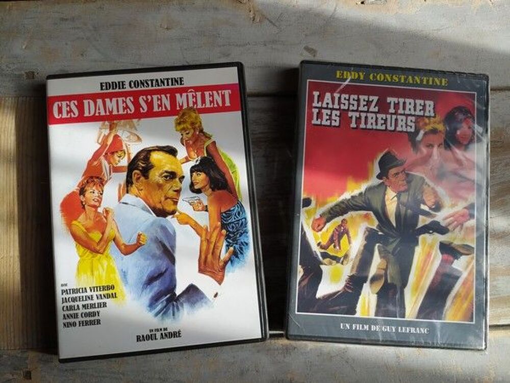 2 DVD Eddie Constantine Ces dames s'en M&ecirc;lent, Laissez Tirer DVD et blu-ray