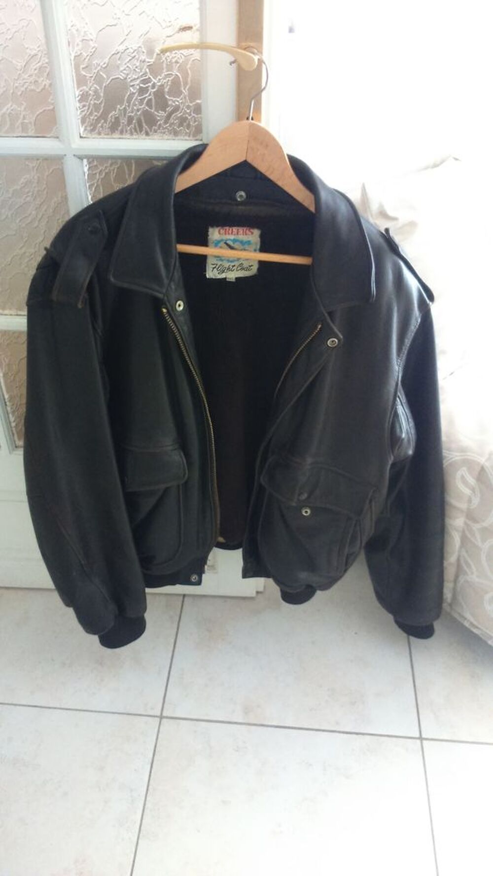 blouson de cuir Maroquinerie