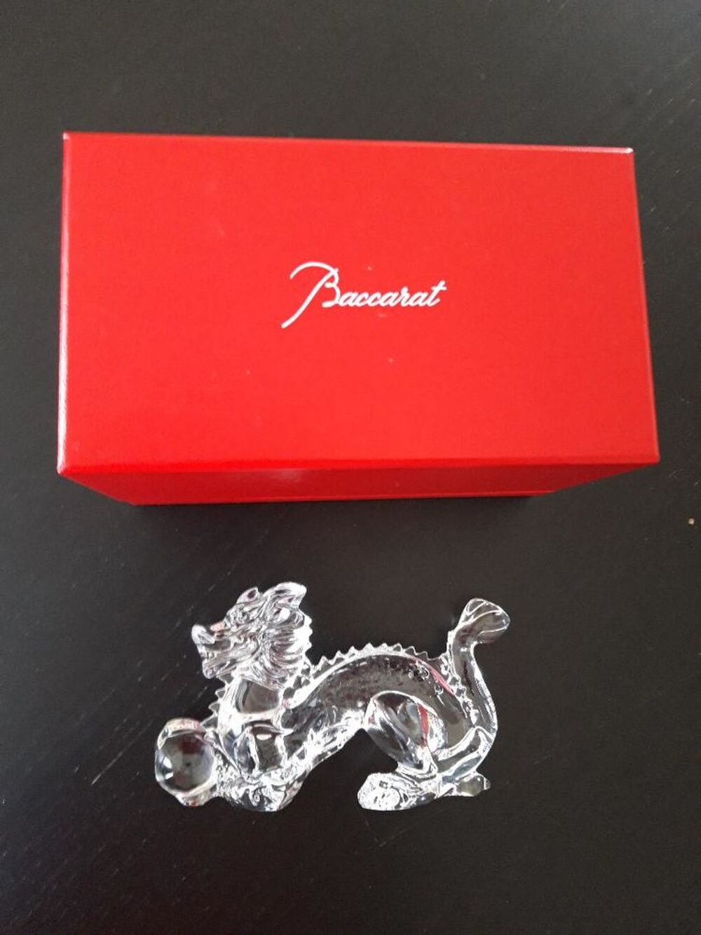 Dragon zodiaque chinois en cristal Baccarat 
