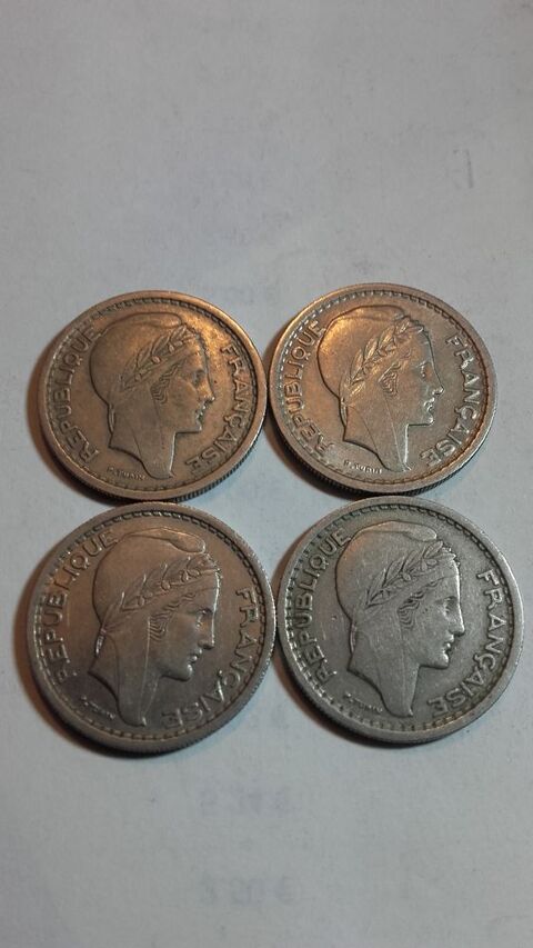 Lot de 4 pièces  de 20 Francs Turin . 0 Ancy-sur-Moselle (57)