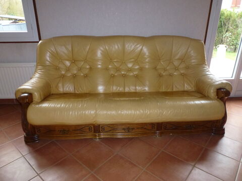 CANAPE CUIR ET BOIS 200 Hanches (28)