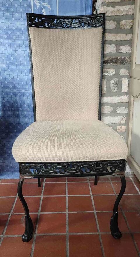 Chaises en mtal rembourres 90 Belgique