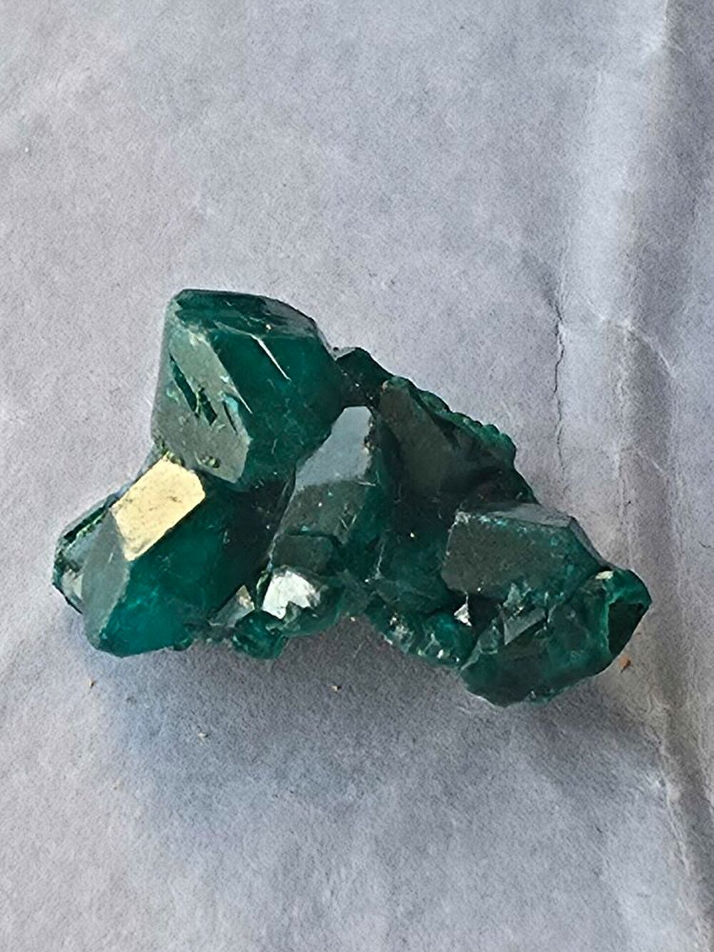 Dioptase Brute du Katanga RDC 5g-Cristaux Vert Emeraude 
