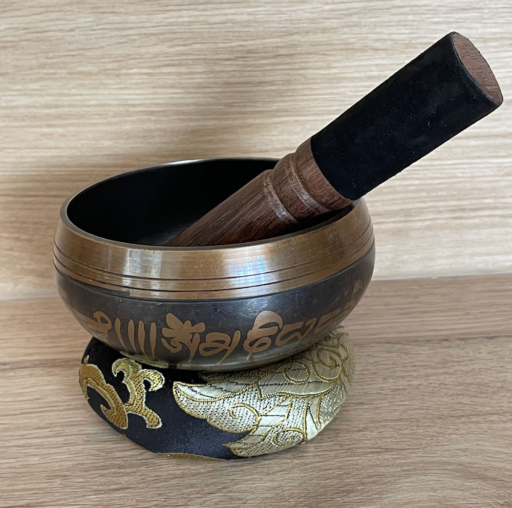 Bol chantant tib&eacute;tain en bronze, NEUF jamais utilis&eacute; Instruments de musique