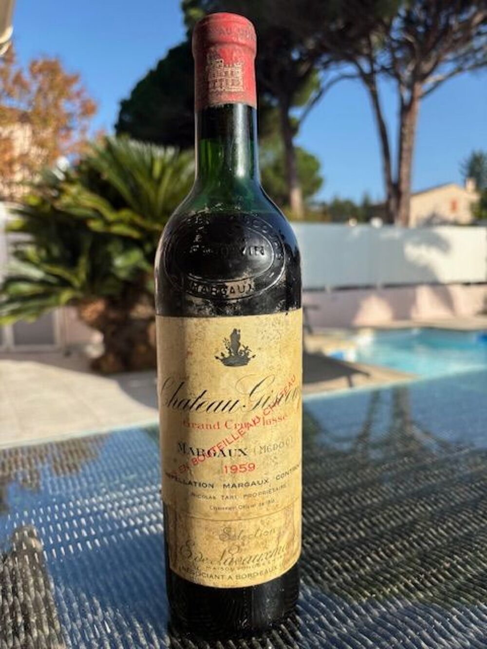  vin rouge ch&acirc;teau giscours grand cru classe Margaux 