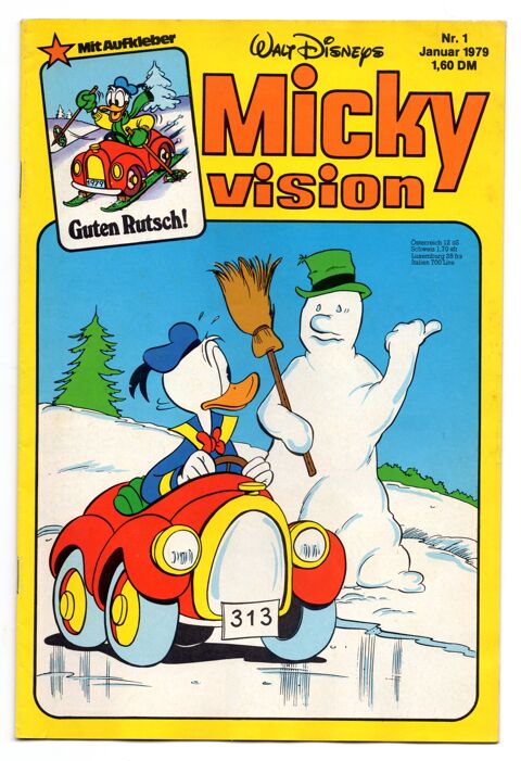 Revues Micky Vision - Disney - Donald - Allemagne - Vintage 6 Argenteuil (95)