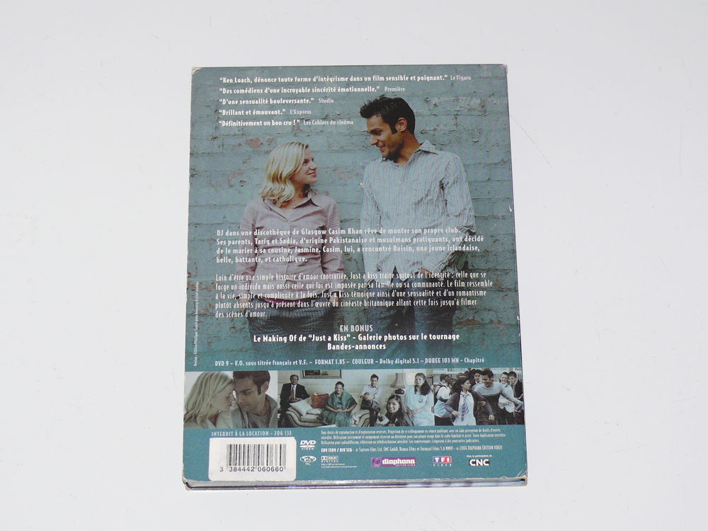 DVD : "Just a kiss" DVD et blu-ray