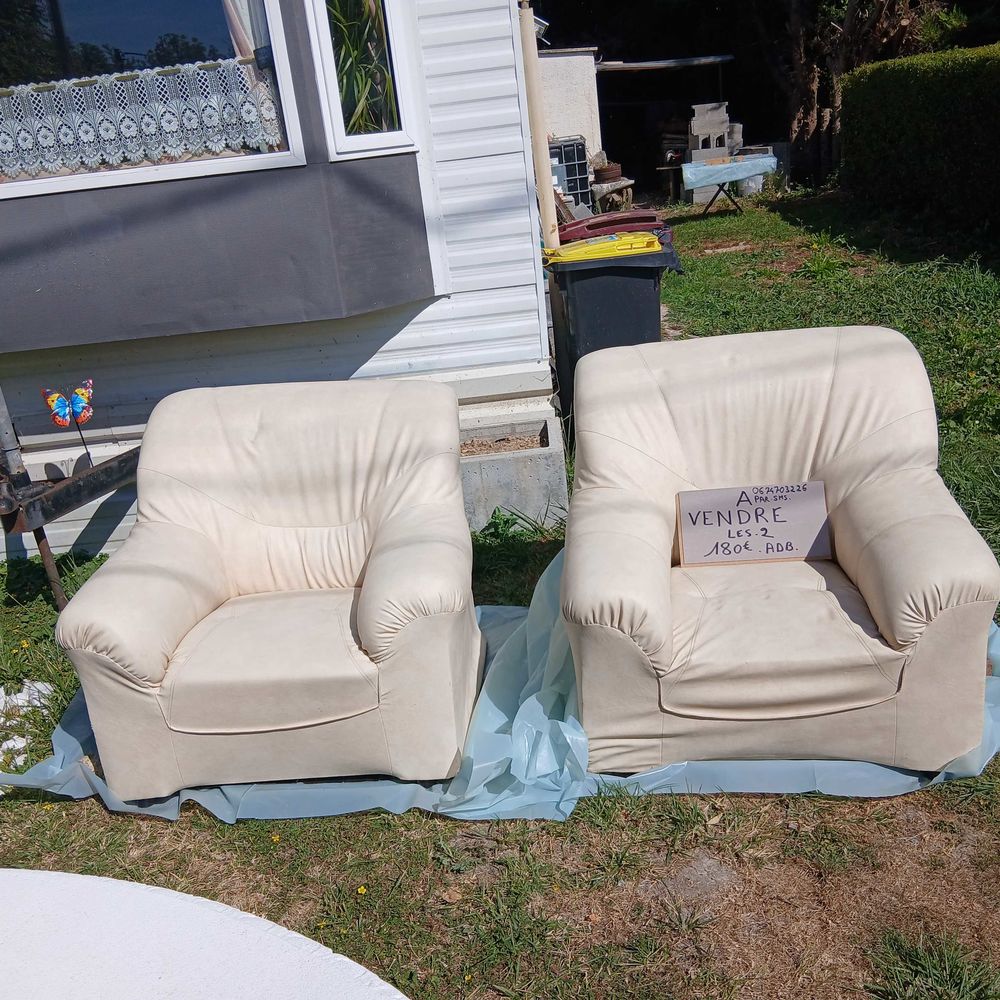2 Fauteuils cuire Meubles
