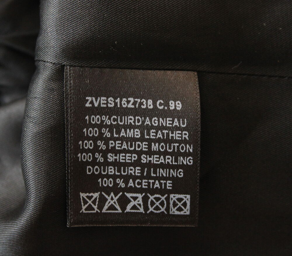 Veste cuir matelass&eacute; ZAPA T.XL (44/46) Vêtements