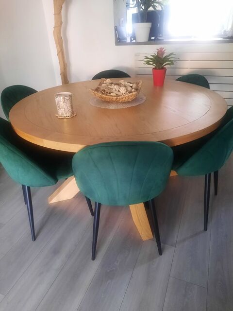 6 chaises velours vert 160 Grasse (06)