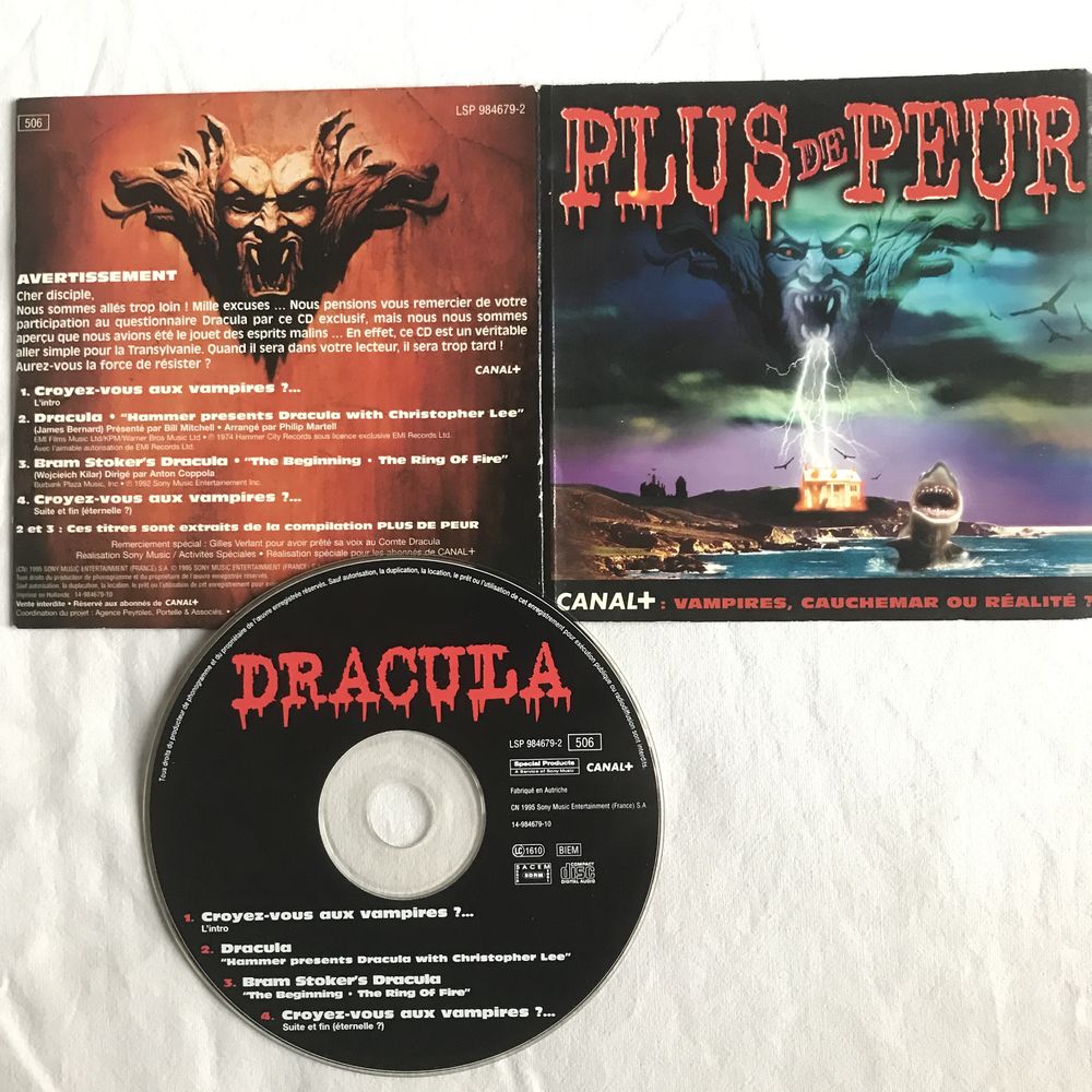 CD Plus De Peur Canal+ CD et vinyles