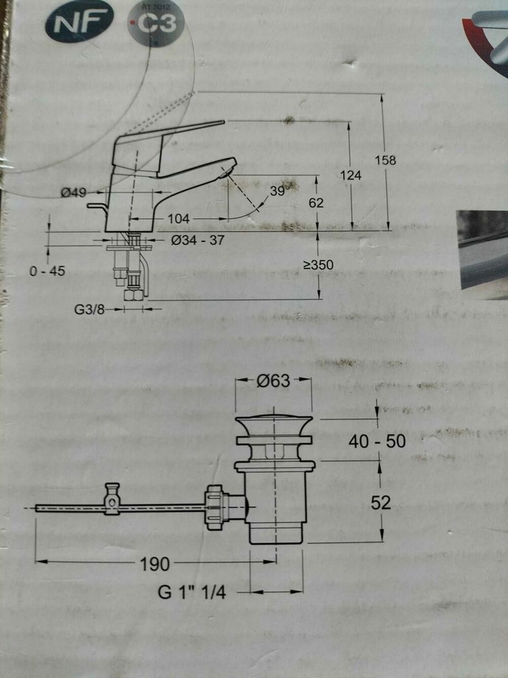 mitigeur lavabo J D neuf Bricolage