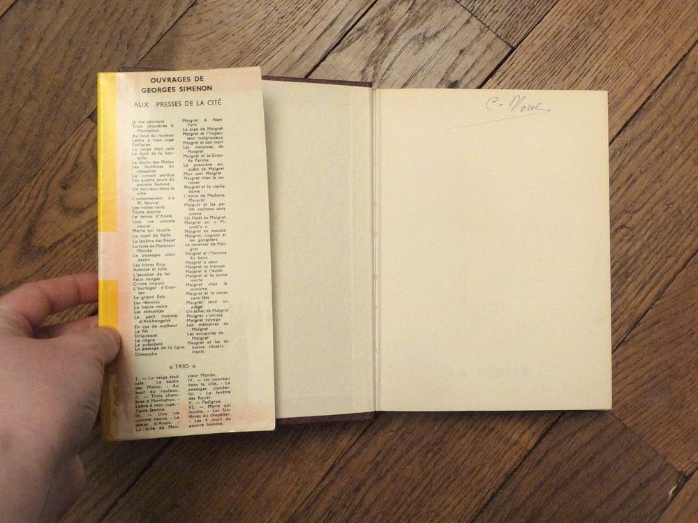 La Vieille- Georges Simenon- 1959- Presses de la Cit&eacute; Livres et BD