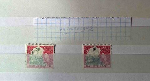 S�rie de timbres de collection de Basutoland 5 Gap (05)