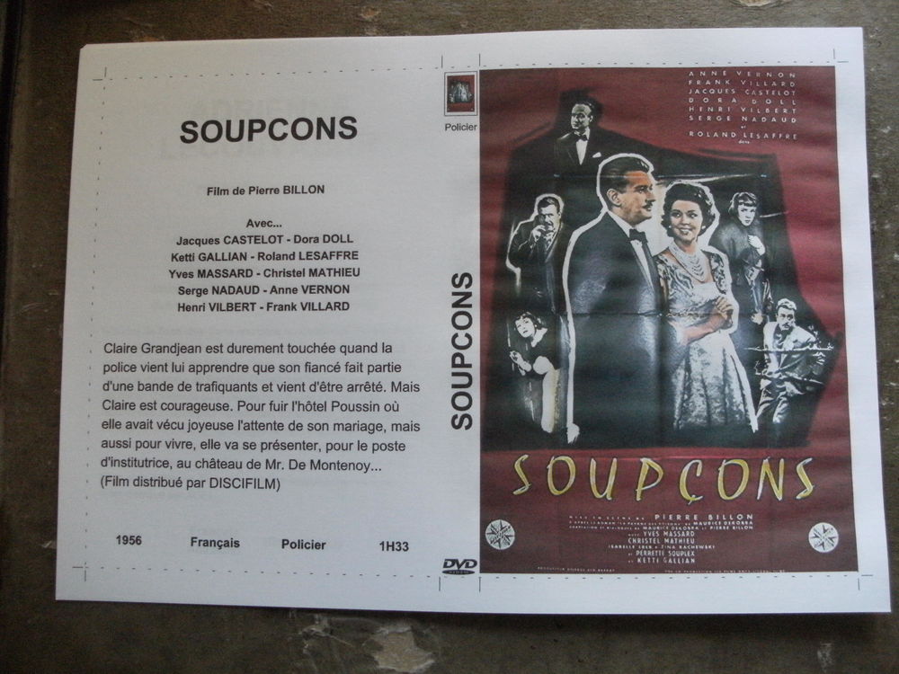 Rare film : " Soupcons " DVD et blu-ray