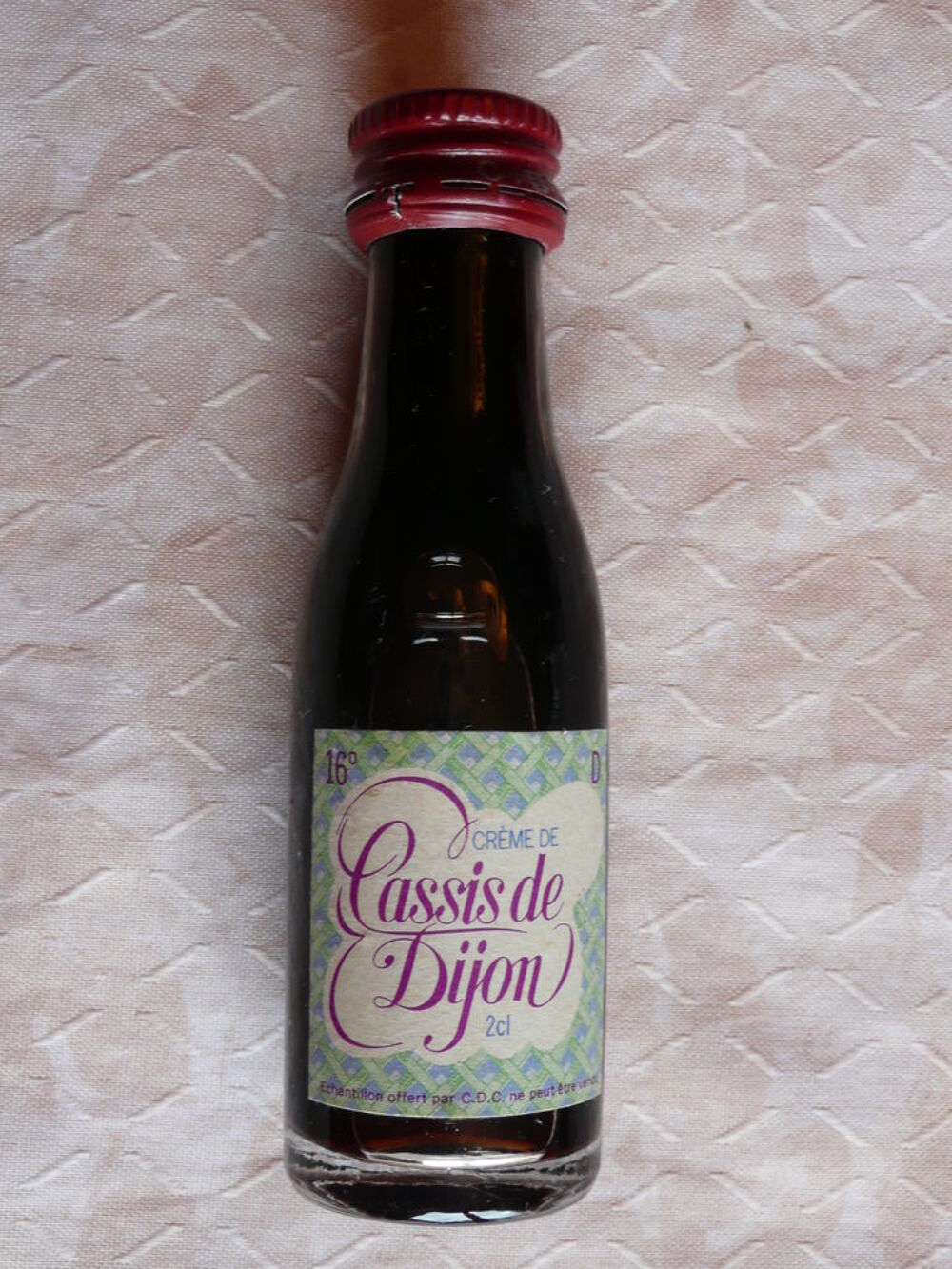 Mignonnette Ancienne Cr&egrave;me de Cassis de Dijon 2cl 