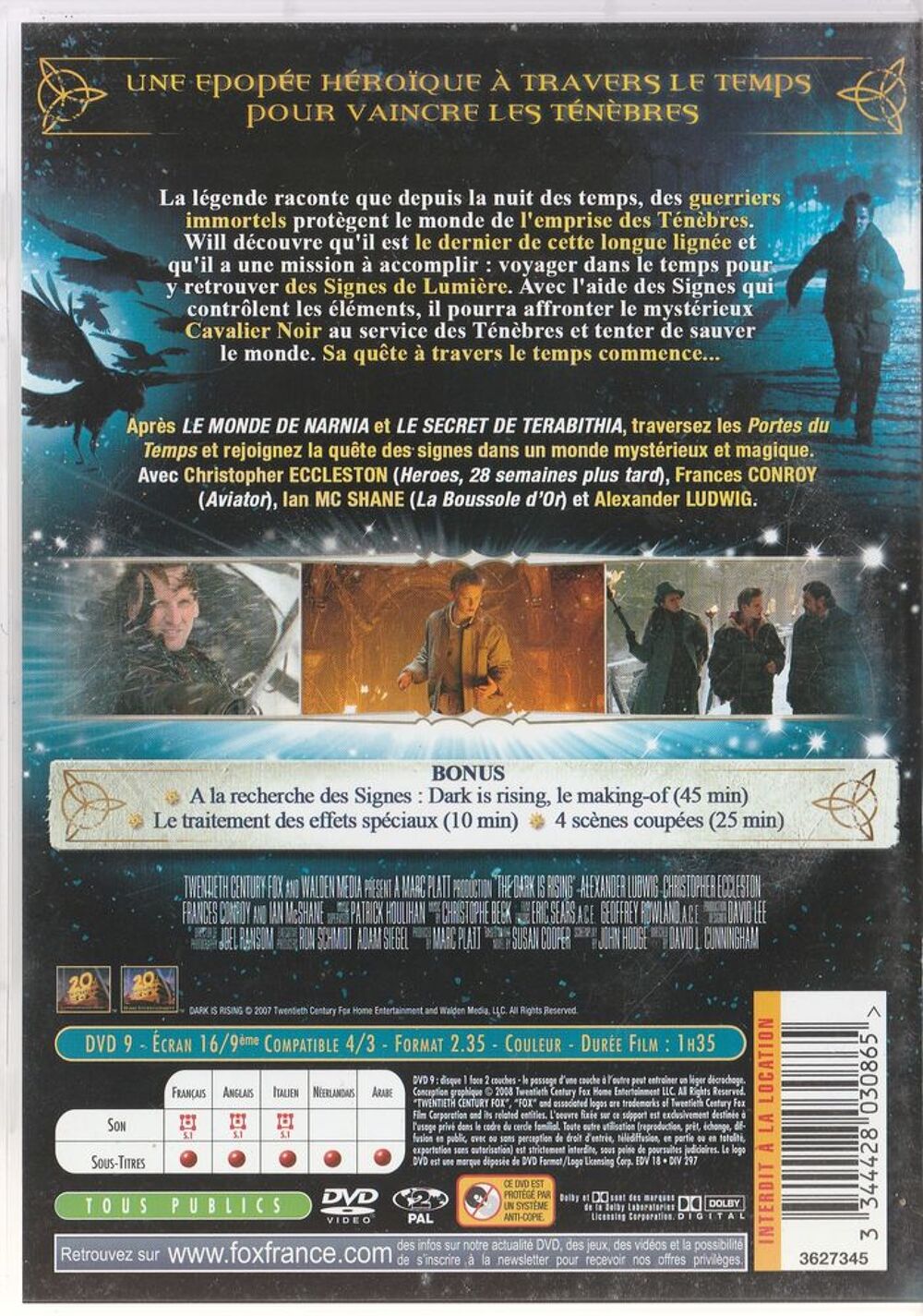 les portes du temps DVD et blu-ray