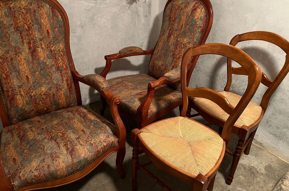 JE DONNE - Chaises bois et osier Meubles