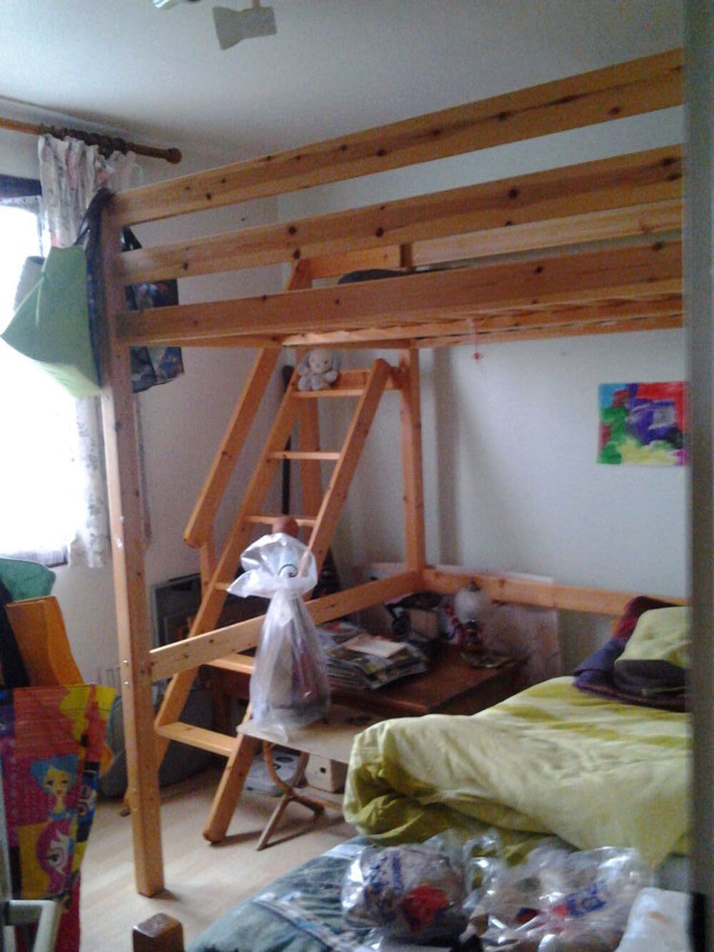 Lit mezzanine 2 places avec escalier de meunier Meubles