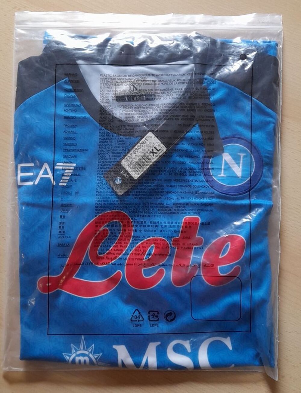 maillot foot Naples Vêtements